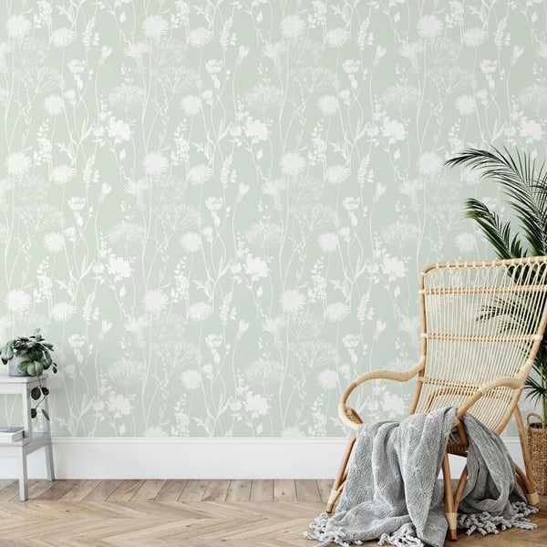 Muriva Catherine Lansfield Meadowsweet Floral Wallpaper