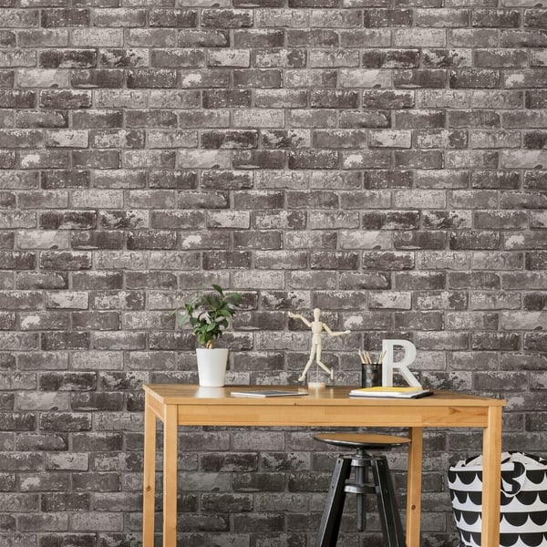 Grandeco Tiilikuviollinen Vinyylitapetti