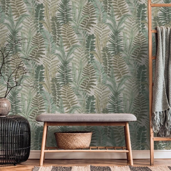 AS Creation Famous Garden Fern Textured Wallpaper