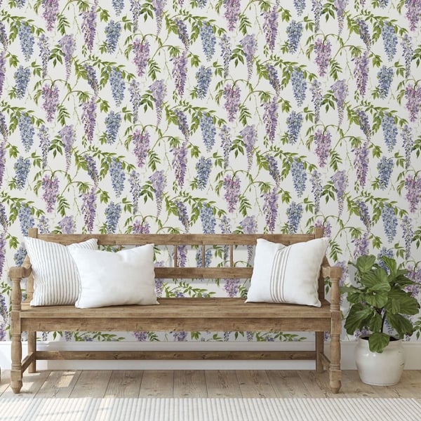 World Of Wallpaper Wisteria Wallpaper