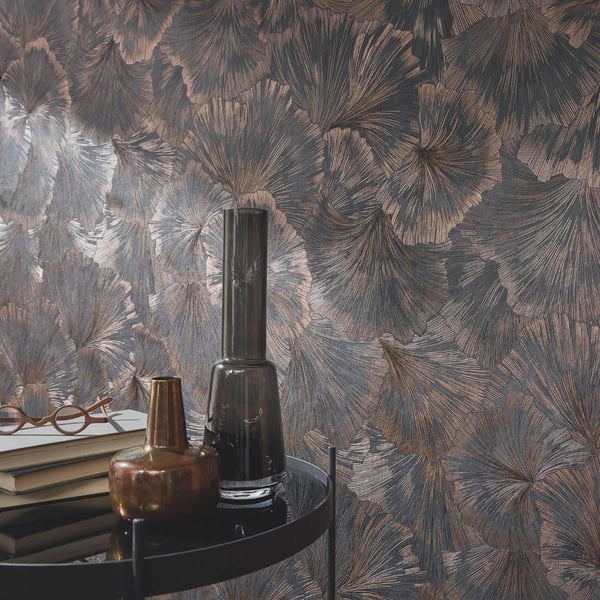 Erismann Martinique Leaf Textured Vinyl Wallpaper