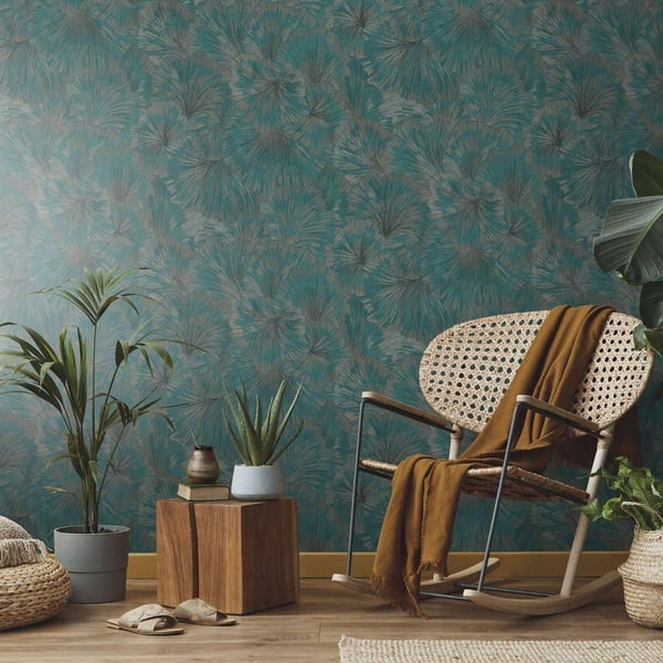 Erismann Martinique Leaf Textured Vinyl Wallpaper
