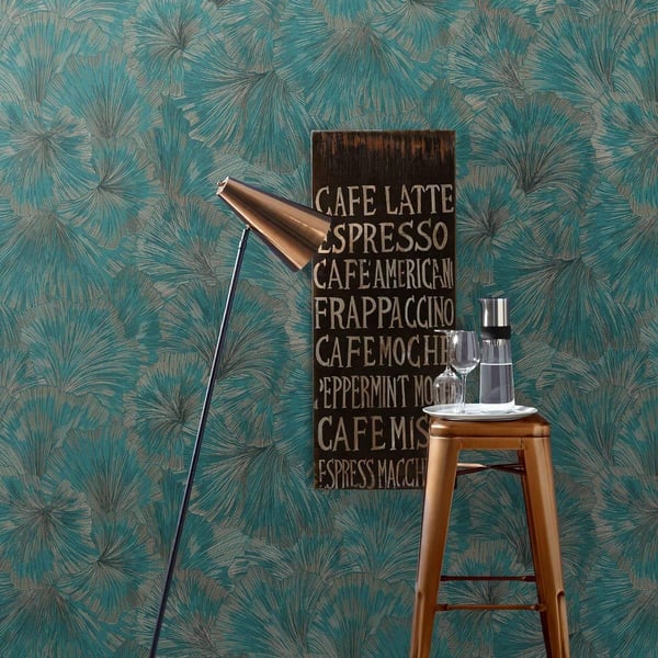 Erismann Martinique Leaf Textured Vinyl Wallpaper