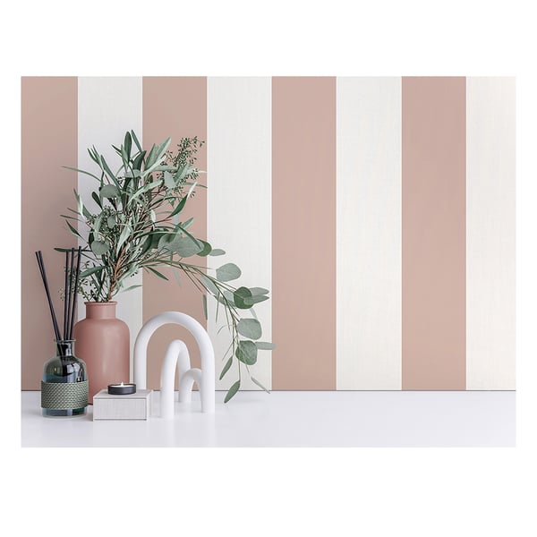 Fine Decor Juliette Stripe Vinyl Textured Wallpaper