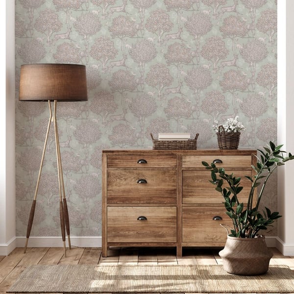Arthouse Woodland Scene Wallpaper
