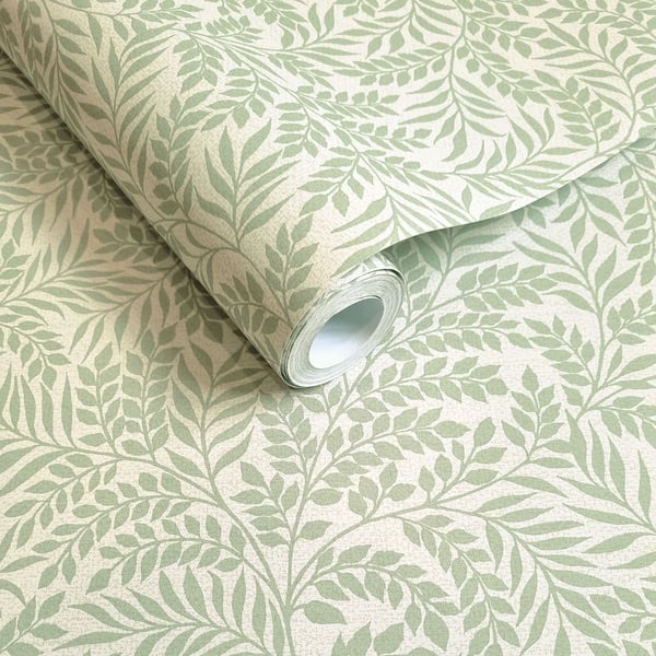 Holden Décor Rural Paradise Mini Leaf Textured Wallpaper