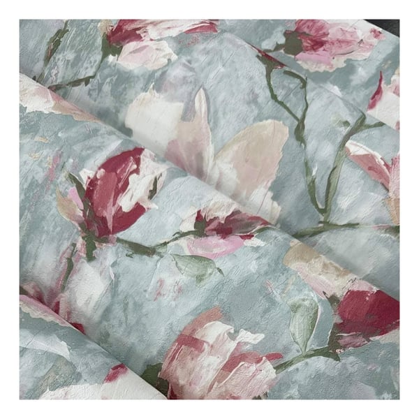 Grandeco Camilla Floral Vinyl Wallpaper