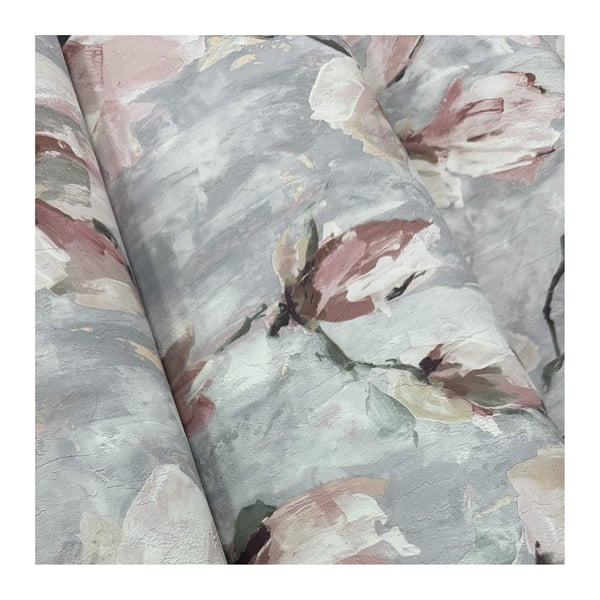 Grandeco Camilla Floral Vinyl Wallpaper