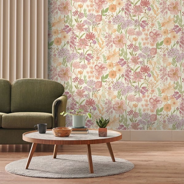 Grandeco Vilde blomster tapet