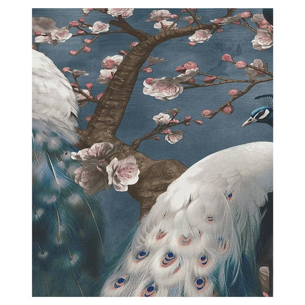 Erismann Play Of Light Peacock Vinyl Textured Wallpaper