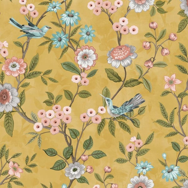 Fine Decor Eleanor kukkakuvioinen tapetti