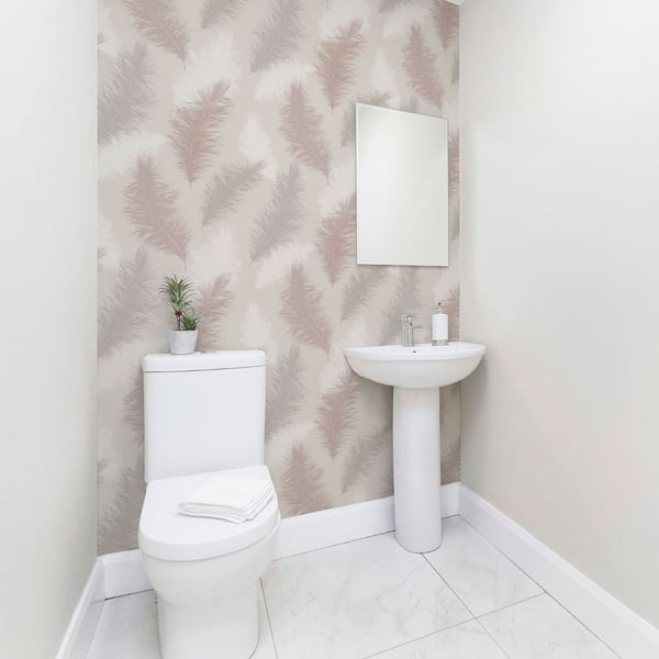 Arthouse Sussurro Feather Wallpaper