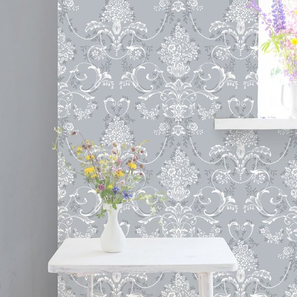 Rasch Amelie Damask Tapet