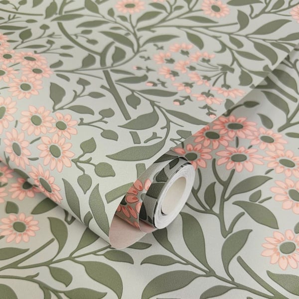 World Of Wallpaper Botanical Damask Wallpaper