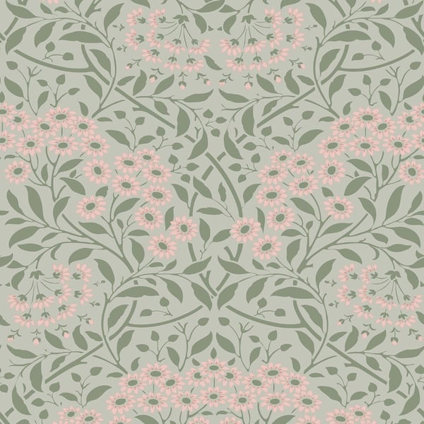 World Of Wallpaper Botanical Damask Wallpaper
