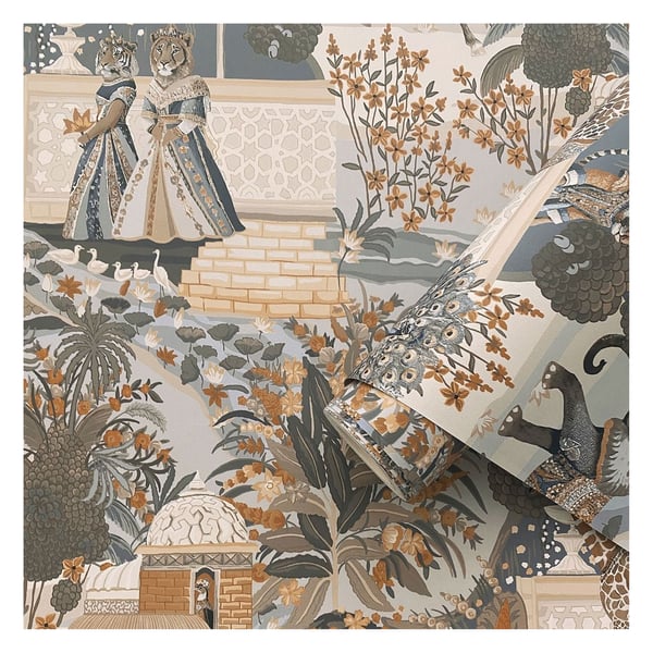 Holden Décor Eastern Horizons Animal Palace -tapetti
