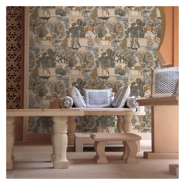 Holden Décor Eastern Horizons Animal Palace -tapetti
