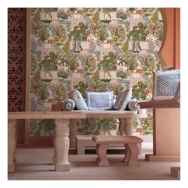 Holden Décor Eastern Horizons Animal Palace -tapetti