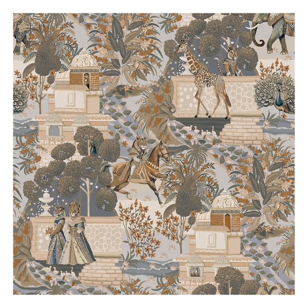 Holden Décor Eastern Horizons Animal Palace Wallpaper