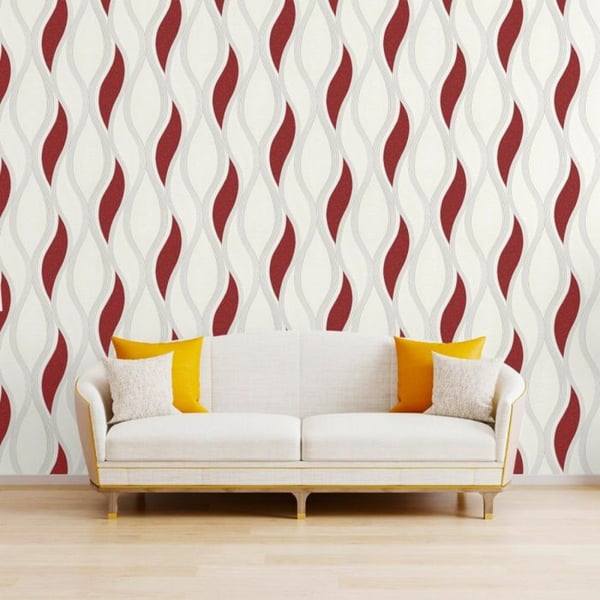 Direct Wallpapers Aalto Kuvioitu Tapetti