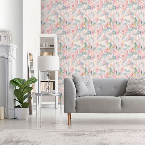 Arthouse Floral Oil Paint Wallpaper