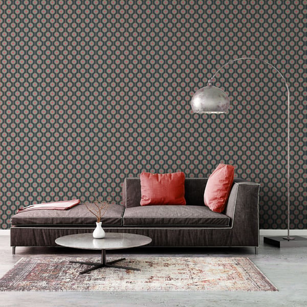 AS Creation Cirkel Texturerad Tapet