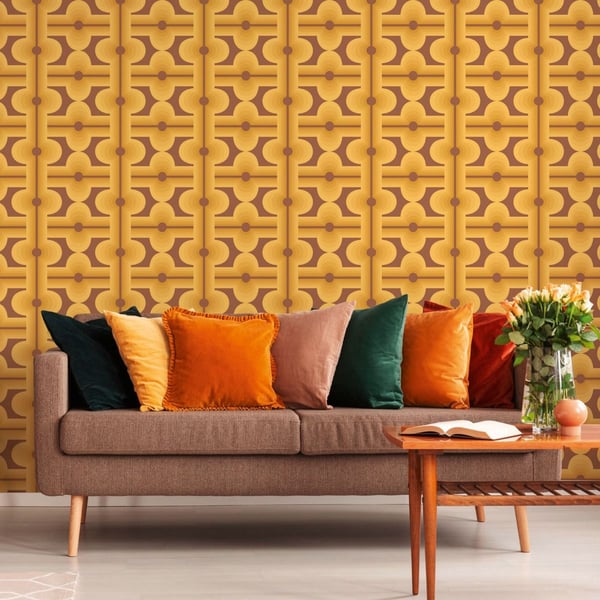 AS Creation Retro Diamond Geo Textured Wallpaper