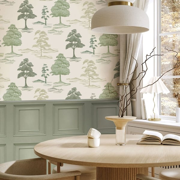 Belgravia Carlotta Tree Heavyweight Textured Wallpaper