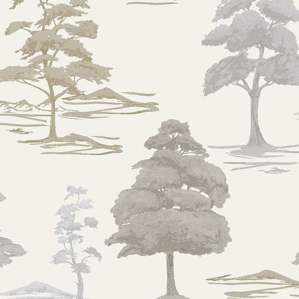 Belgravia Carlotta Tree Heavyweight Textured Wallpaper