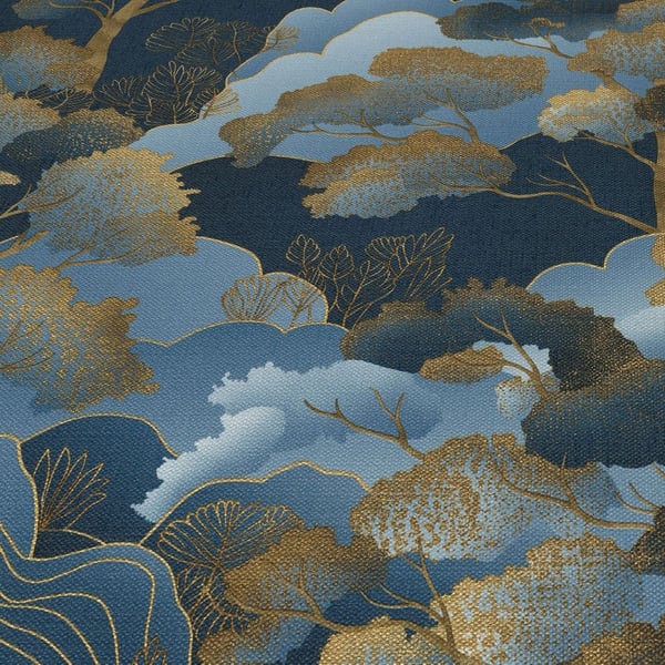 Elle Decoration Golden Grove Vinyl Textured Wallpaper