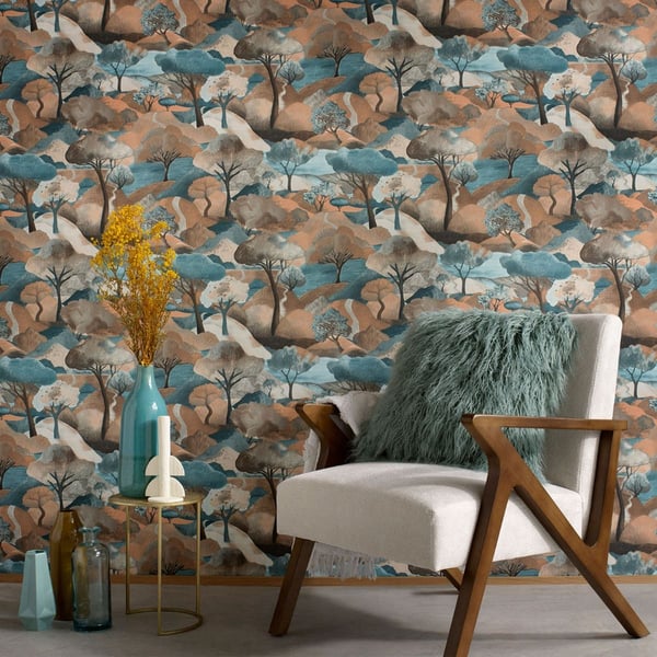Erismann Gentle Landscape Vinyl Textured Wallpaper