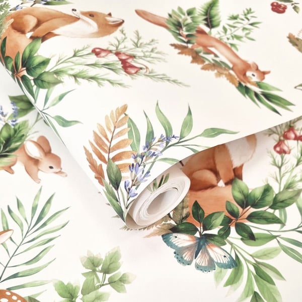 Holden Décor Forest Friends Textured Wallpaper
