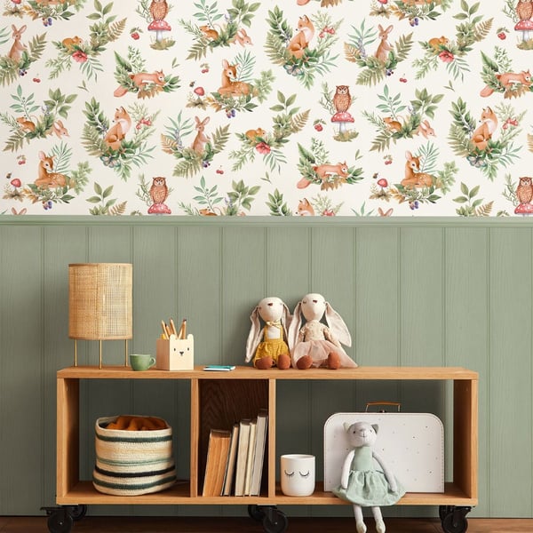 Holden Décor Forest Friends Textured Wallpaper