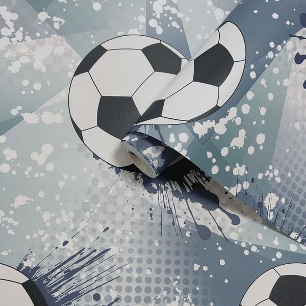 Holden Décor Frenzy Football Textured Wallpaper