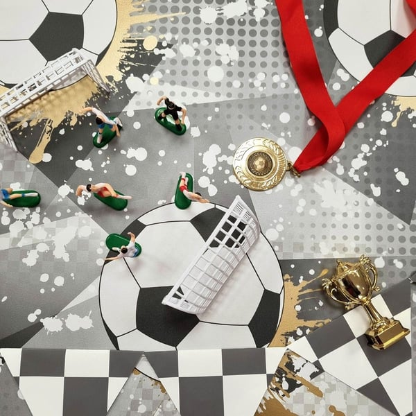 Holden Décor Frenzy Football Textured Wallpaper
