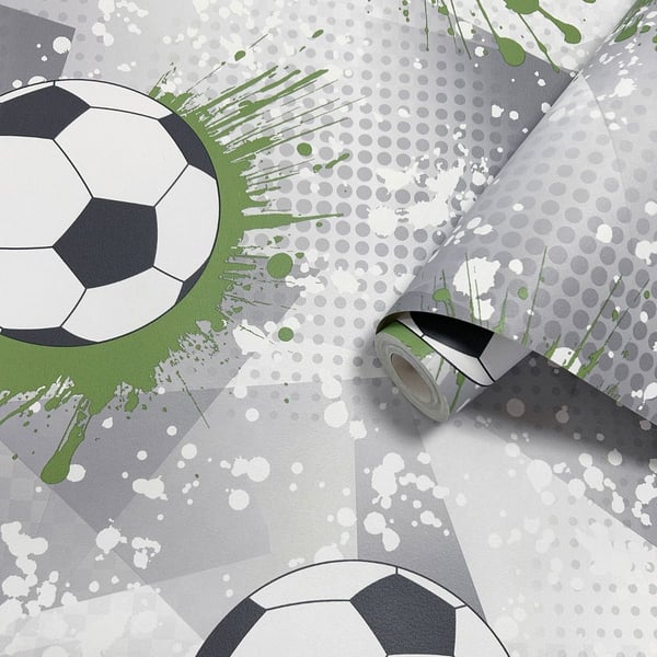 Holden Décor Frenzy Football Textured Wallpaper