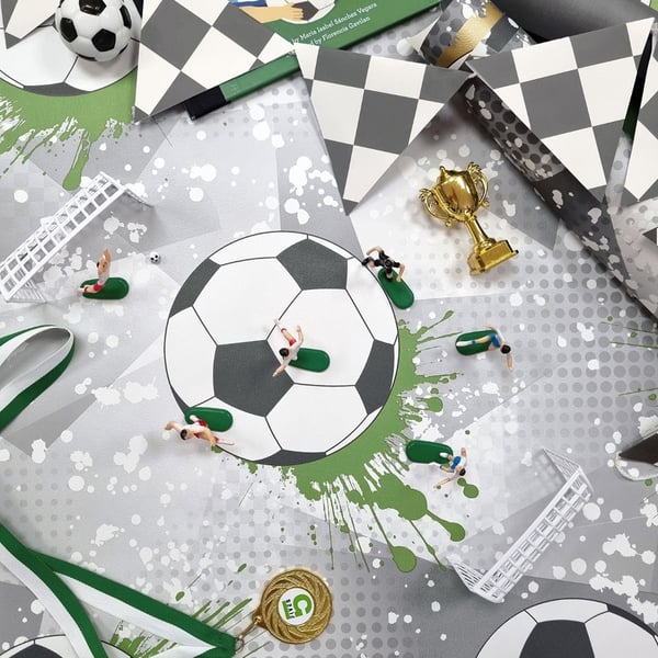 Holden Décor Frenzy Football Textured Wallpaper