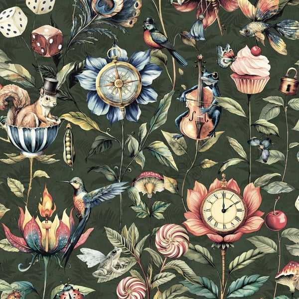 Holden Décor Curious Creatures Textured Wallpaper