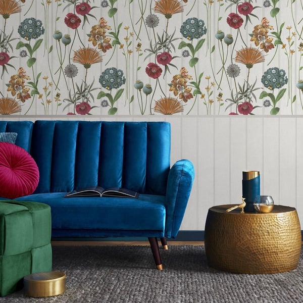 Belgravia Botanist Wood Panel Wallpaper