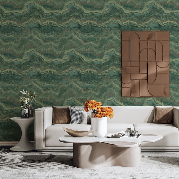 World of Wallpaper Mila Marble Heavyweight Vinyl Textured Wallpaper
