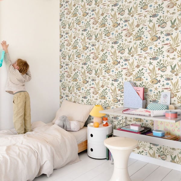Grandeco Nemo Vinyl Textured Wallpaper