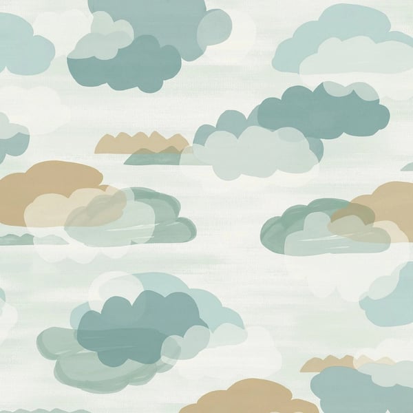 Grandeco Figari Clouds kuvioitu tapetti
