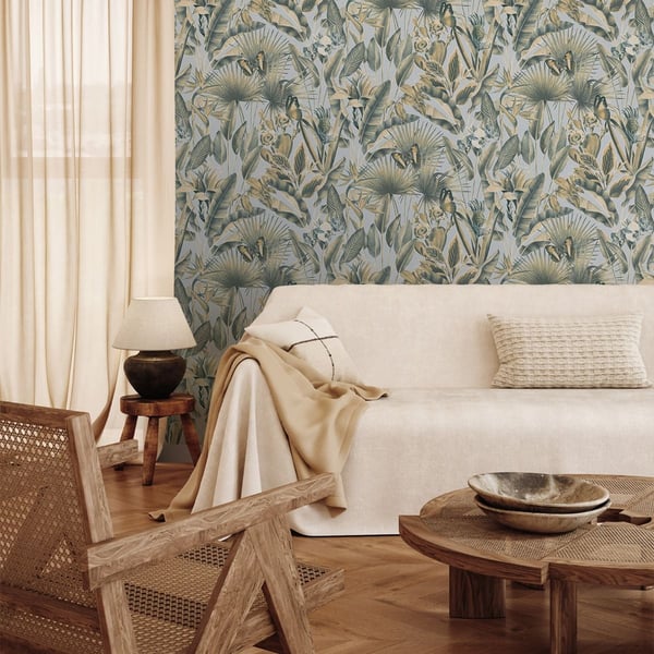 Rasch Zanzibar Heavyweight Vinyl Wallpaper