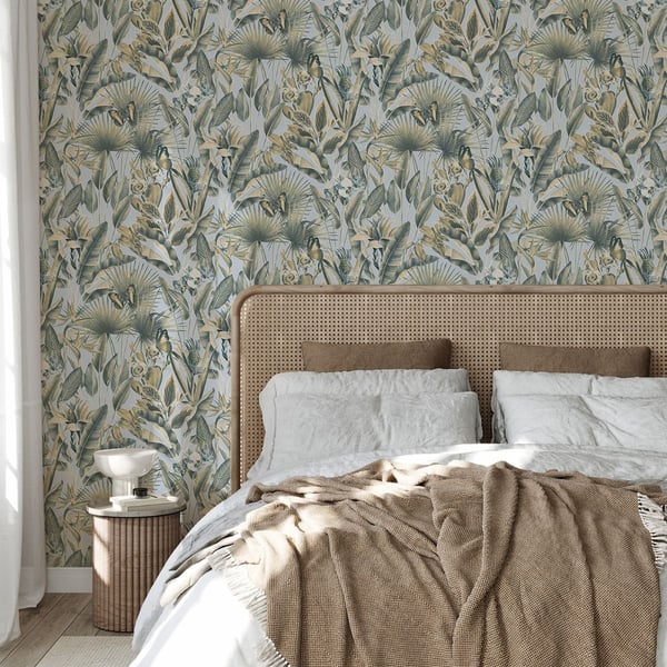 Rasch Zanzibar Heavyweight Vinyl Wallpaper