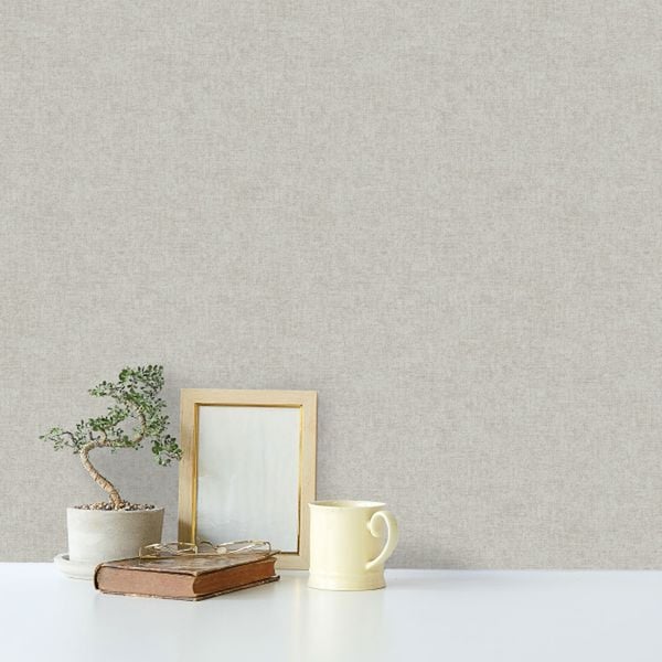 Holden Décor Hawthorn Plain Vinyl Textured Wallpaper