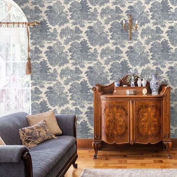 Holden Décor Osterley Gardens Toile Wallpaper