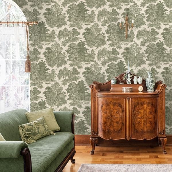 Holden Décor Osterley Gardens Toile Wallpaper