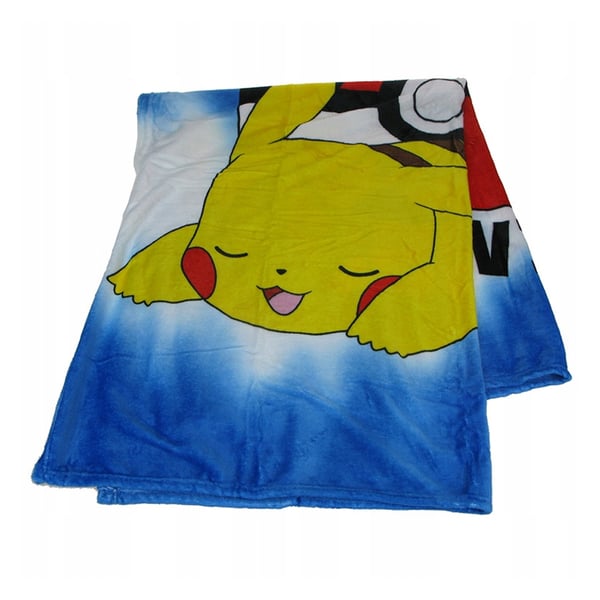 Pokemon Fleece Pokeball Pikachu Blanket