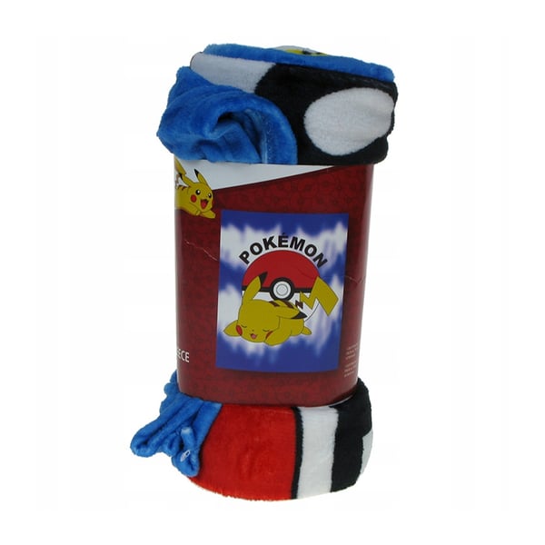 Pokemon Fleece Pokeball Pikachu Blanket