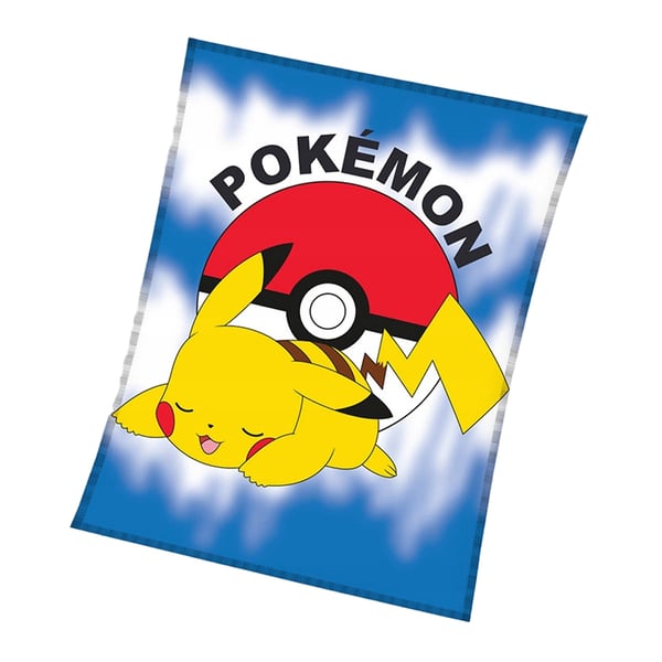 Pokemon Fleece Pokeball Pikachu Blanket
